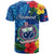 Samoa T Shirt Coat of Arms Mix Tropical Flowers LT14 - Polynesian Pride