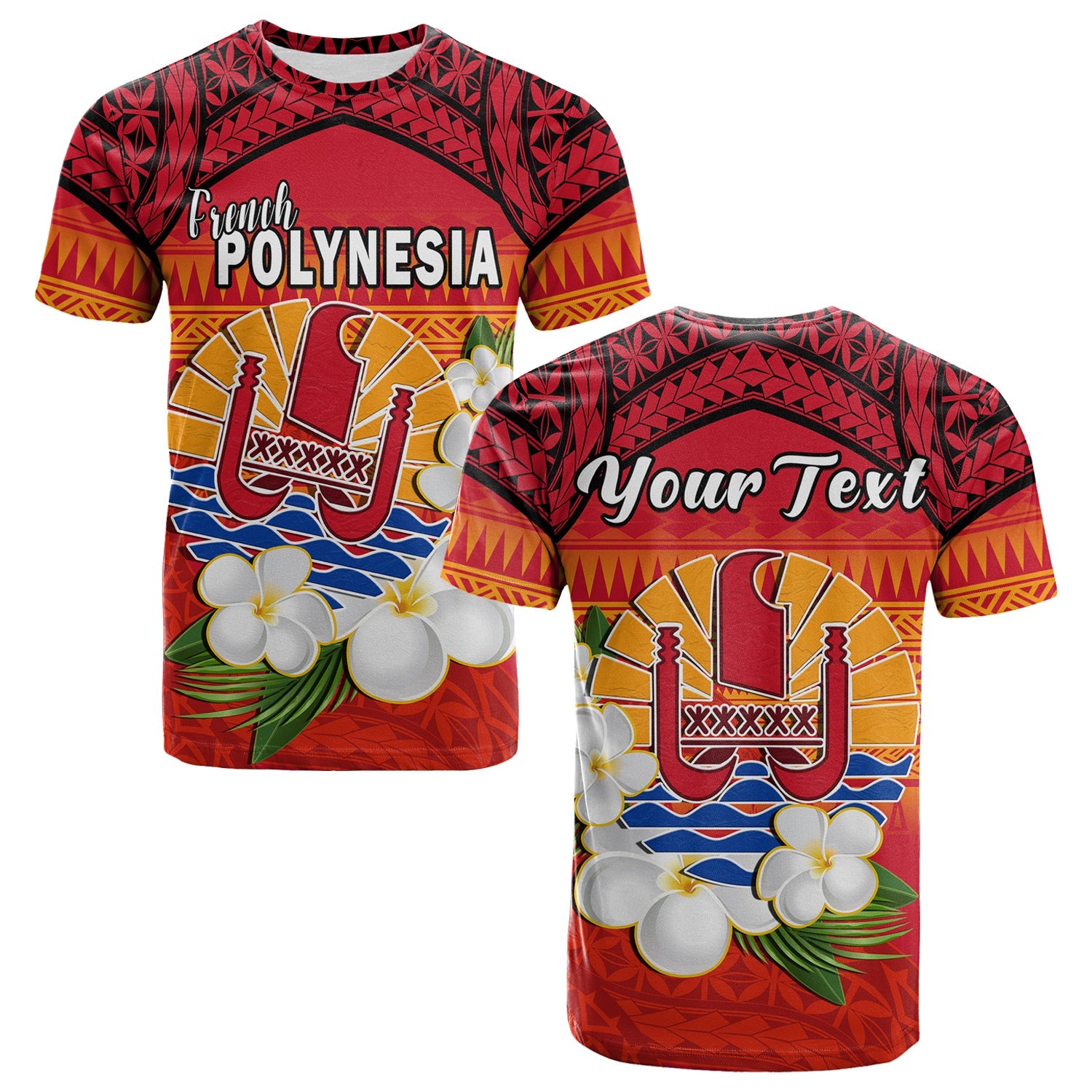 Custom French Polynesia T Shirt Happy Internal Autonomy Day Special Version LT14 Adult Red - Polynesian Pride