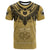 Custom Samoa Tribal Tattoo Coat of Arms T Shirt No.2 LT6 Gold - Polynesian Pride