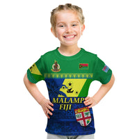 Malampa Fiji Day T Shirt KID Vanuatu Polynesia mix Flowers LT13 - Polynesian Pride