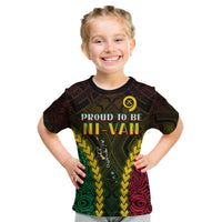 Vanuatu Indigenous T Shirt KID Proud To Be Ni - Vanuatu Polynesian Pattern LT13 - Polynesian Pride