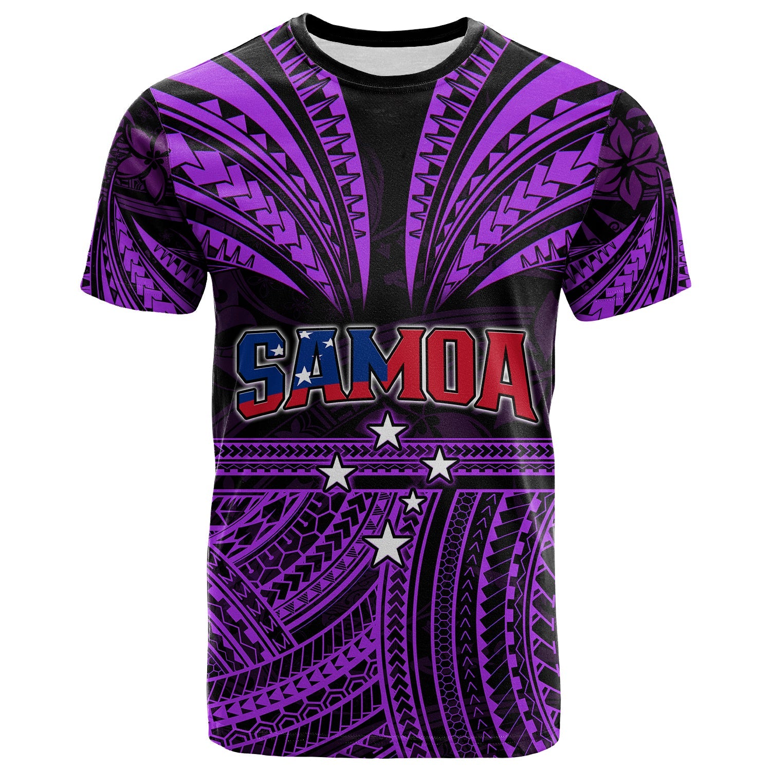 Custom Samoa Tatau T Shirt Purple Polynesian Proud Samoan LT13 Purple - Polynesian Pride