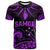 Custom Samoa Tatau T Shirt Purple Polynesian Ula Nifo LT13 Purple - Polynesian Pride