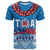 Toa Samoa Rugby T Shirt Manu Siva Tau Style Ulafala LT13 Blue - Polynesian Pride