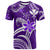 Custom Hawaii Flowers Wave T Shirt Kanaka Maoli Purple Polynesian LT13 Purple - Polynesian Pride