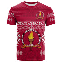 (Custom Text and Number) Beulah College T Shirt Ngatu Pattern Tonga LT13 - Polynesian Pride