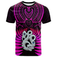 (Custom Text and Number) Aotearoa Fern T Shirt New Zealand Hei Tiki Purple Style LT13 Purple - Polynesian Pride