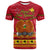 Custom Papua New Guinea Christmas T Shirt Bird of Paradise Bikpela Hamamas Blong Dispela Krismas LT14 - Polynesian Pride