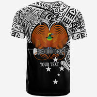 Custom Papua New Guinea T Shirt Bird of Paradise White Color LT6 - Polynesian Pride