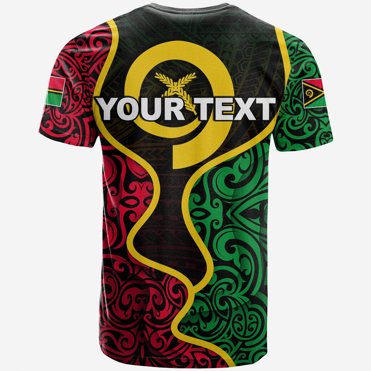 Custom Vanuatu T Shirt Flag Special Style LT6 - Polynesian Pride