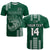 (Custom Text and Number) Hawaii Football T Shirt Kakau Rainbow Warriors Helmet LT14 Green - Polynesian Pride