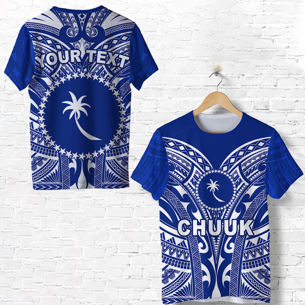 Custom Chuuk T Shirt Micronesia Simple Pattern LT13 Unisex Blue - Polynesian Pride