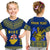 Custom Niue T Shirt Happy Constitution Day Niuean Hiapo Crab With Map LT14 - Polynesian Pride