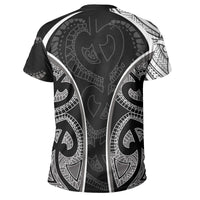Maori Ta Moko Tattoo T Shirt, Rugby Shirt - Polynesian Pride