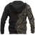 New Zealand Maori Zip Hoodie, Ta Moko Tattoo Full Zip Hoodie Tan - Polynesian Pride