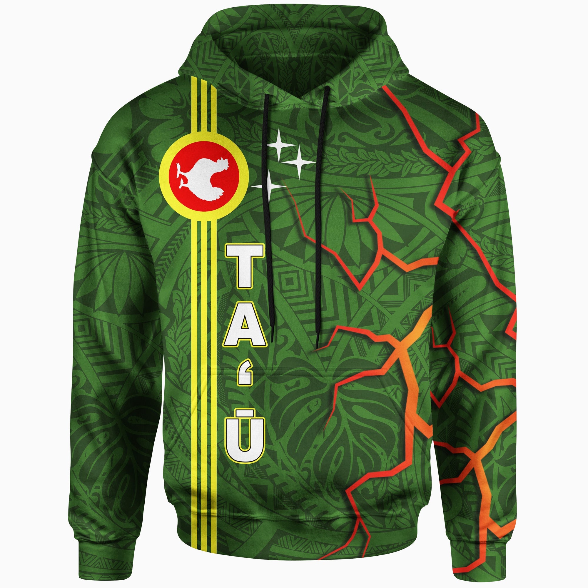 American Samoa Polynesian Hoodie Ta Manua Islands Group Volcanic Unisex Green - Polynesian Pride