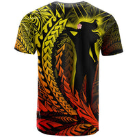 American Samoa Custom T Shirt Taema Leone Wings Style - Polynesian Pride