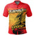 American Samoa Polo Shirt Taema Leone Unisex Red And Yellow - Polynesian Pride