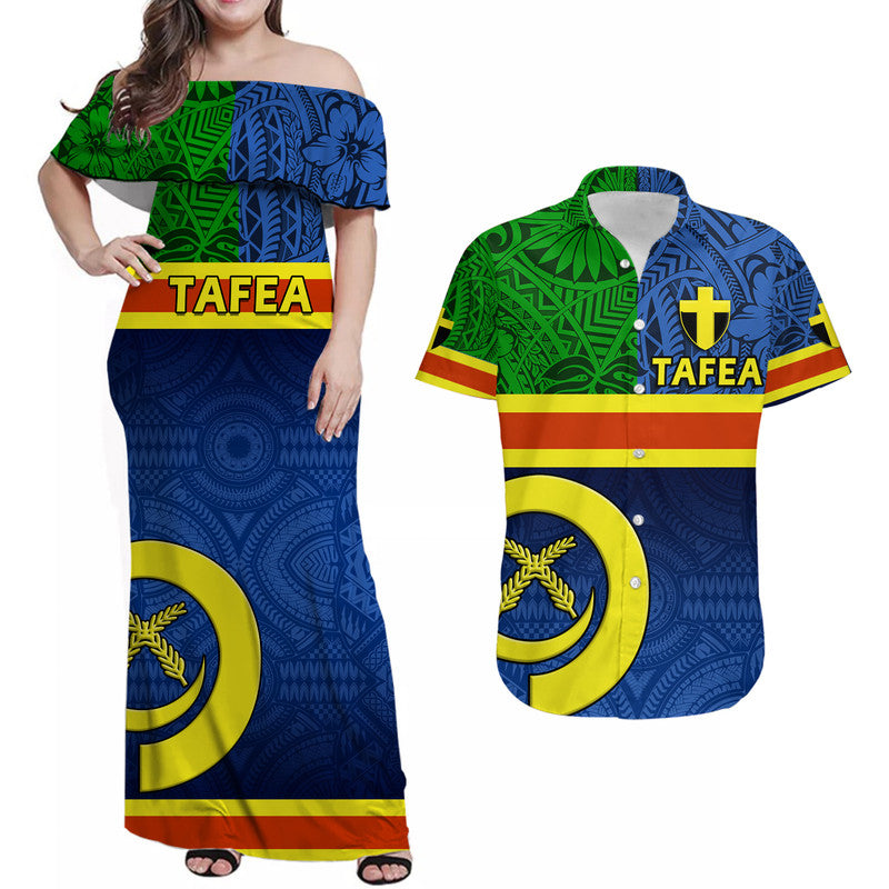 Vanuatu Tafea Province Day Matching Hawaiian Shirt and Dress Tafea Flag Color Style LT9 Blue - Polynesian Pride