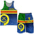 Vanuatu Tafea Province Day Combo Men Tank Top and Men Short Tafea Flag Color Style LT9 Blue - Polynesian Pride