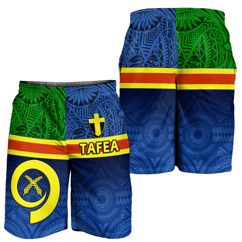 Vanuatu Tafea Province Day Men Short Tafea Flag Color Style LT9 Blue - Polynesian Pride