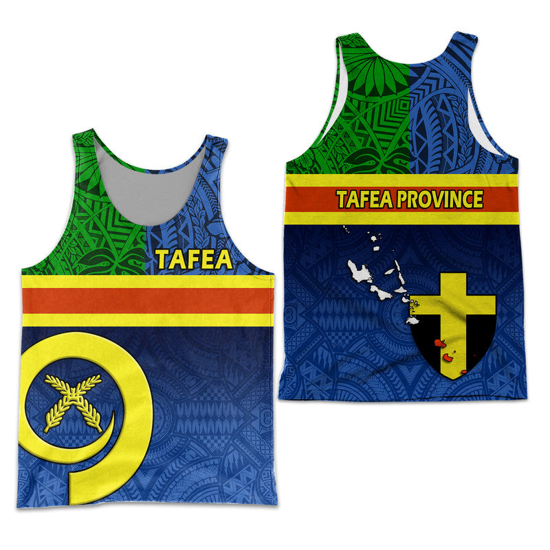 Vanuatu Tafea Province Day Men Tank Top Tafea Flag Color Style LT9 Blue - Polynesian Pride