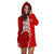 Tahiti French Polynesian Manta Spirit Guardian Tribal Pattern Hoodie Dress LT7 - Polynesian Pride