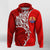 Tahiti French Polynesia Manta Spirit Guardian Tribal Pattern Hoodie LT7 Unisex Red - Polynesian Pride