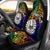 Tahiti Custom Personalised Car Seat Covers - Rainbow Polynesian Pattern Universal Fit Rainbow - Polynesian Pride