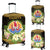 Tahiti Luggage Covers - Polynesian Gold Patterns Collection Black - Polynesian Pride