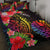 Tahiti Quilt Bed Set - Tropical Hippie Style Black - Polynesian Pride