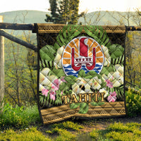 Tahiti Premium Quilt - Polynesian Gold Patterns Collection - Polynesian Pride