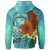 Tahiti Hoodie Tropical Flowers Style - Polynesian Pride