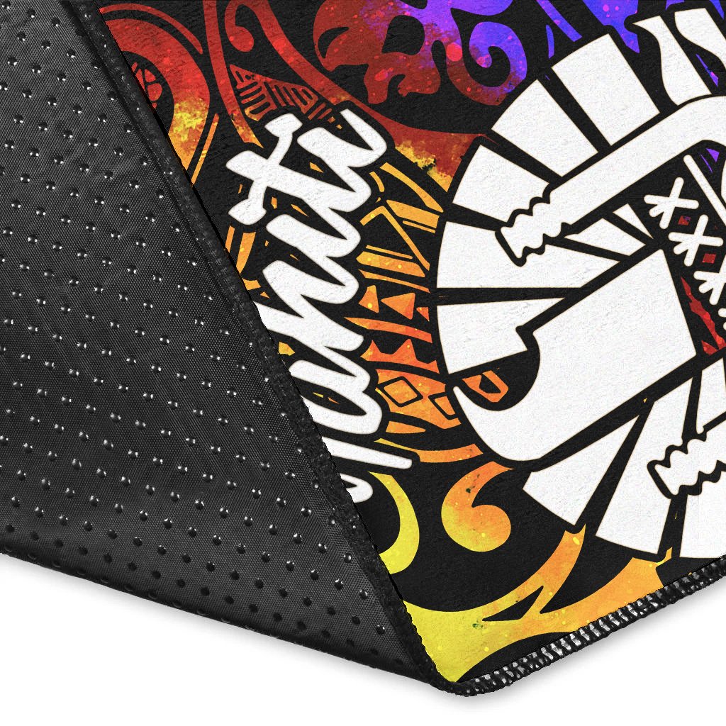 Tahiti Area Rug - Rainbow Polynesian Pattern - Polynesian Pride