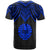 Tahiti Custom T Shirt Polynesian Armor Style Blue - Polynesian Pride