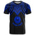 Tahiti Custom T Shirt Polynesian Armor Style Blue Unisex Blue - Polynesian Pride