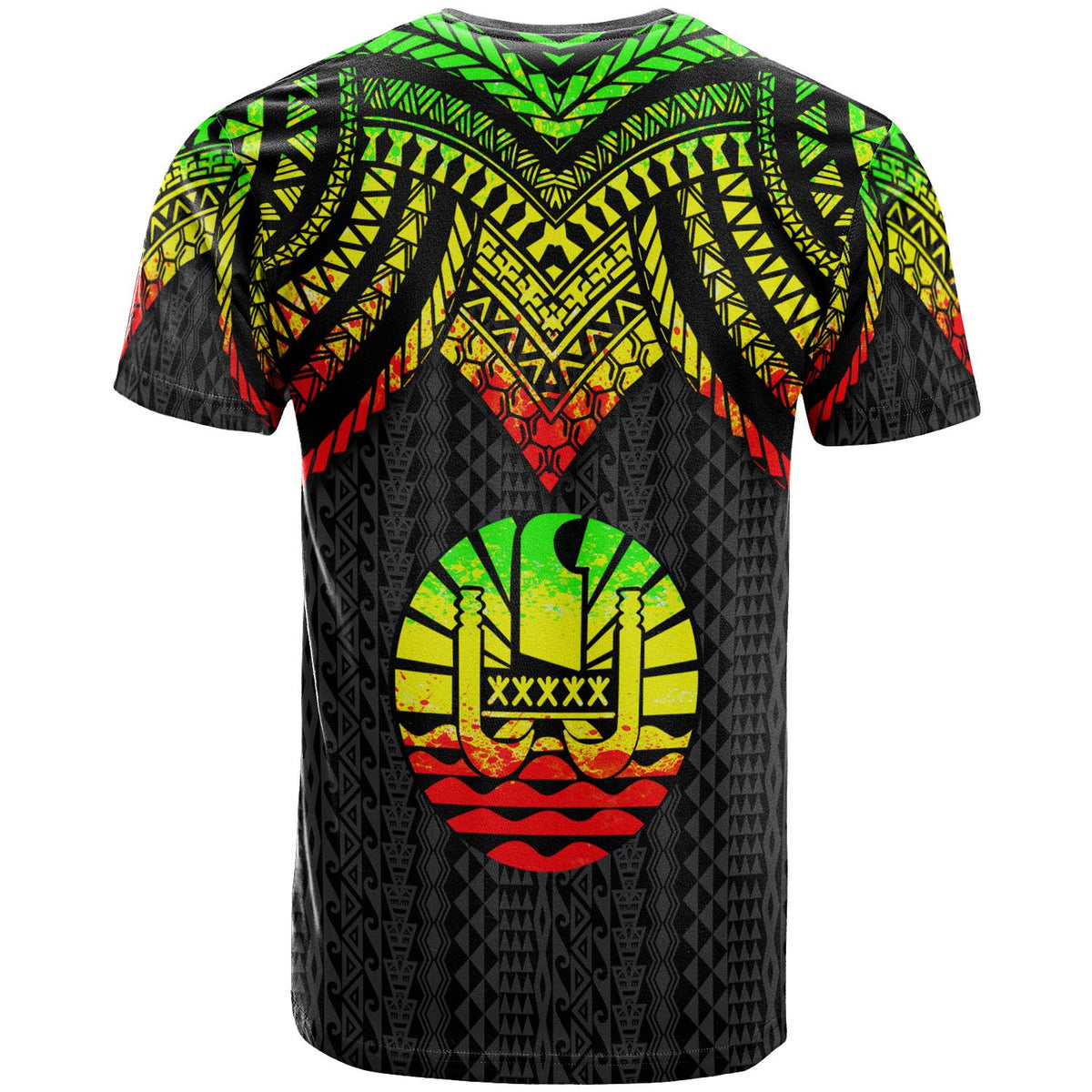 Tahiti T Shirt Polynesian Armor Style Reagge - Polynesian Pride
