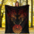 Tahiti Premium Blanket - Coat Of Arms With Tribal Pattern - Polynesian Pride