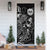 Tahiti Door Cover Turtle Hibiscus Black - Polynesian Pride