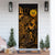 Tahiti Door Cover Turtle Hibiscus Gold - Polynesian Pride