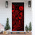 Tahiti Door Cover Turtle Hibiscus Red - Polynesian Pride