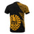 Tahiti Custom T Shirt Polynesian Pattern Gold Style - Polynesian Pride