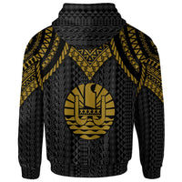 Tahiti Hoodie Polynesian Armor Style Gold - Polynesian Pride