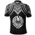 Tahiti Polo Shirt Polynesian Armor Style Black - Polynesian Pride