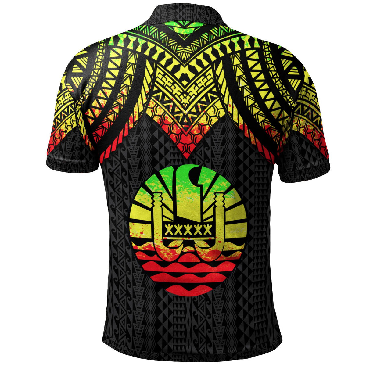 Tahiti Polo Shirt Polynesian Armor Style Reagge - Polynesian Pride