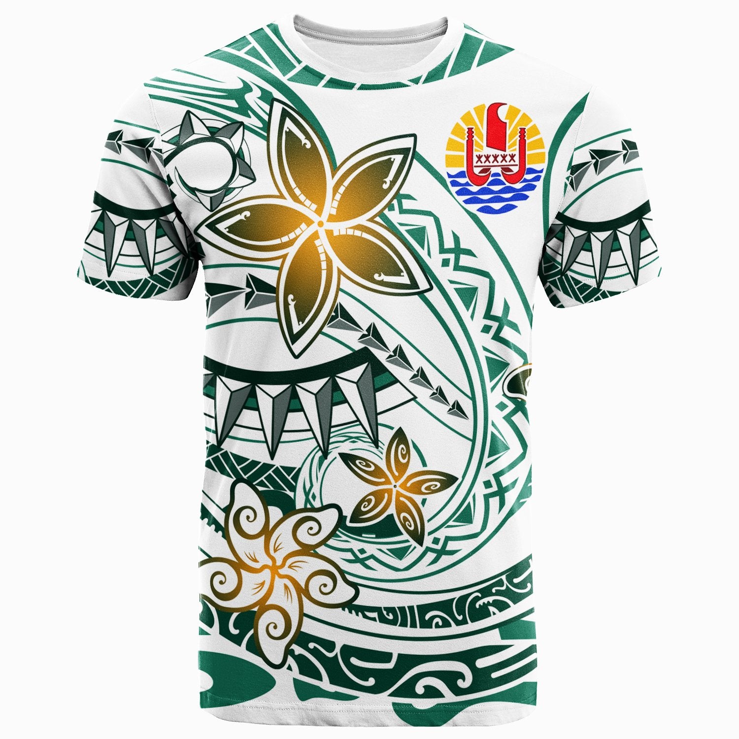 Tahiti T Shirt Spring Style White Color Unisex White - Polynesian Pride