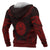 Tahiti Polynesian Chief Custom Zip up Hoodie Red Version - Polynesian Pride