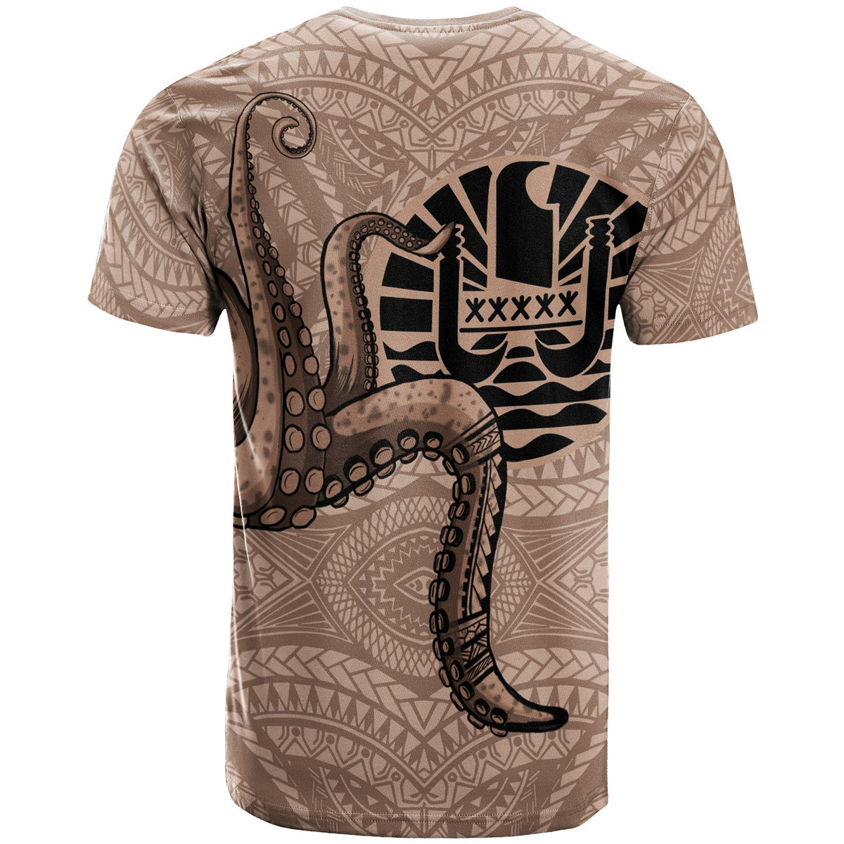 Tahiti T Shirt Octopus Tentacle - Polynesian Pride