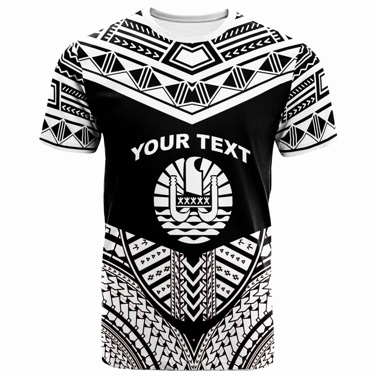 Tahiti Custom T Shirt Tribal Pattern Cool Style White Color Unisex White - Polynesian Pride