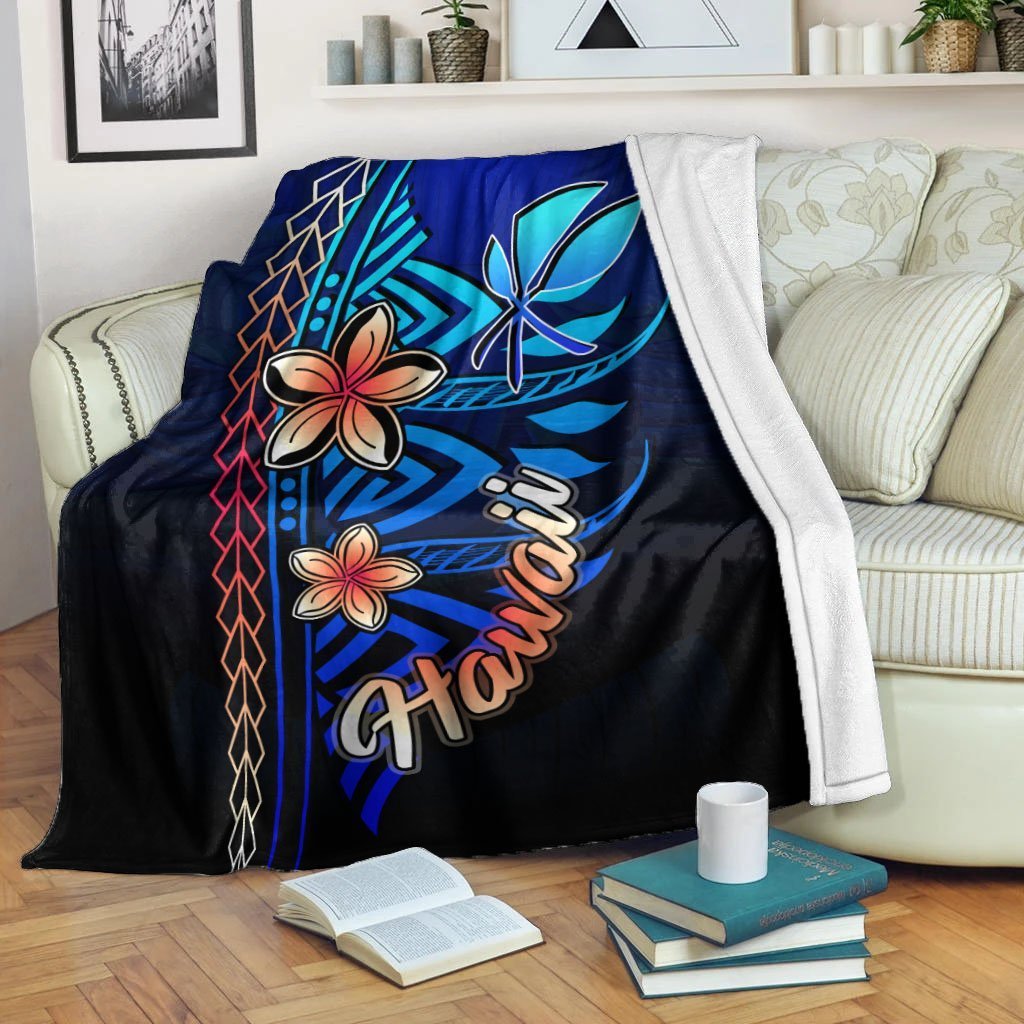 Tahiti Premium Blanket - Vintage Tribal Mountain White - Polynesian Pride